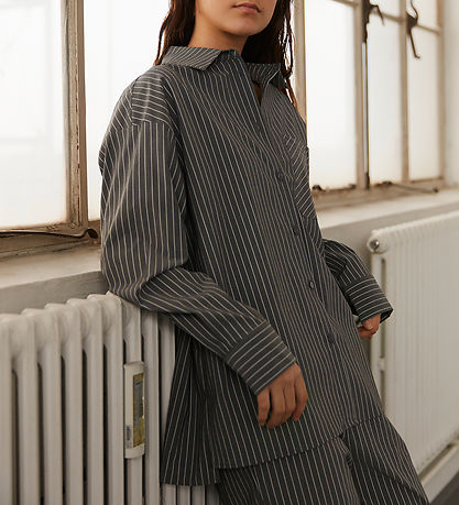 Sofie Schnoor Skyrta - Grey Striped