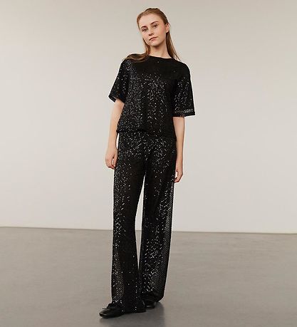 Sofie Schnoor Byxor - Svart/Paljetter