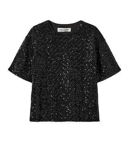 Sofie Schnoor T-shirt - Black/Sequins