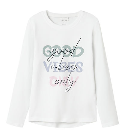 Name It Blouse - NkfVix - Bright White/Good Vibes Wed