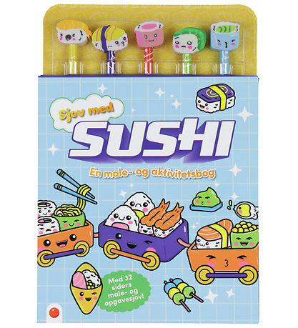 Forlaget Bolden Activity Book w. Pencils - Fun with Sushi