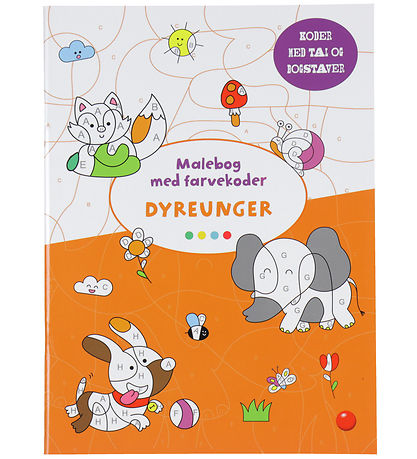 Forlaget Bolden Colouring Book w. Color codes - Animal Babies