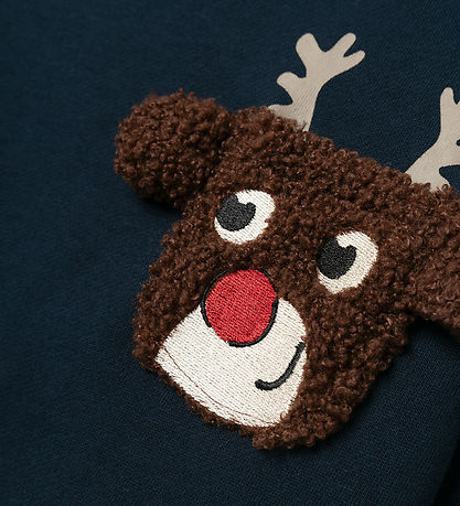Name It Sweatshirt - NmmRsanta - Dark Sapphire