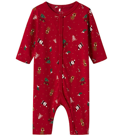 Name It Pyjamapak - NbnVismas - Jester Rood/Kerstmis