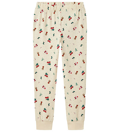 Name It Pyjama set - NknVismas - Witkap Grijs/Kerstmis