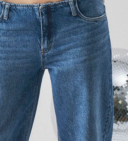 LMTD Jeans - NlfKimnolin - Wide - Medium+ Blue Denim