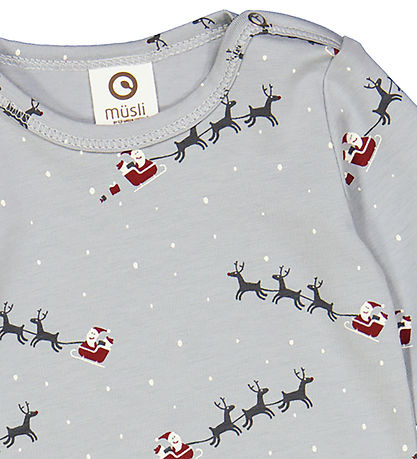 Müsli Samfella L/æ - Santa - Jasmin Blue