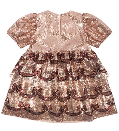 Konges Sløjd Dress - Starla Bow Wow - Gold Blush