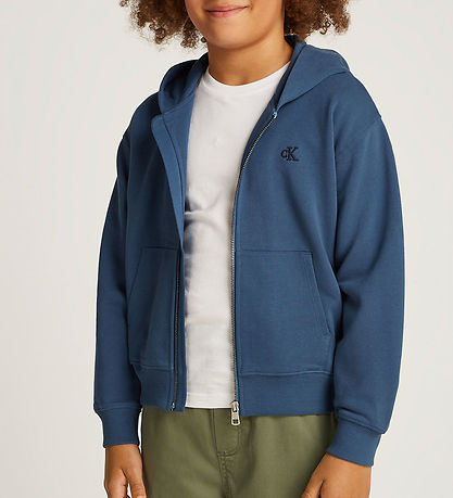 Calvin Klein Cardigan - Back Check Mono - Ensign Blue