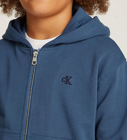 Calvin Klein Cardigan - Back Check Mono - Ensign Blue