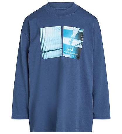 Calvin Klein Bluse - Shifted Picture - Fähnrich Blue