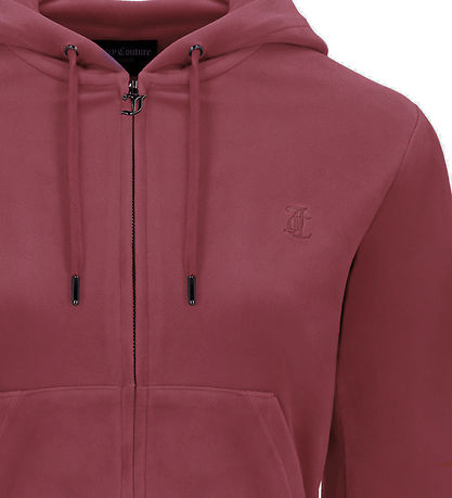 Juicy Couture Cardigan velúr - Robertson - Tawny Port