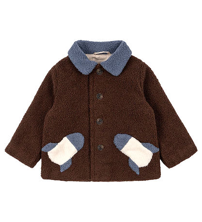 Konges Sløjd Fleecemantel - Teddy - Calin Rocket - Cappuccino