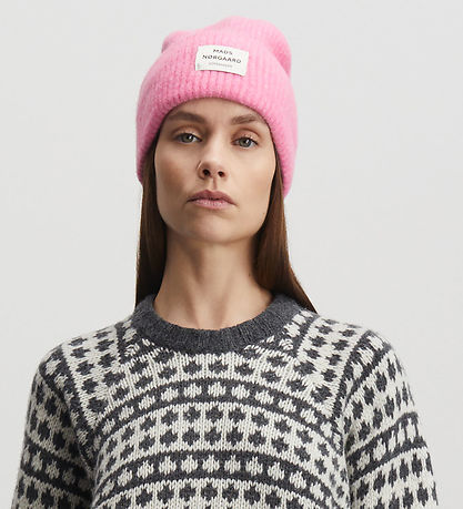 Mads Nørgaard Beanie - Wool - Tosca Anju - Cotton Candy