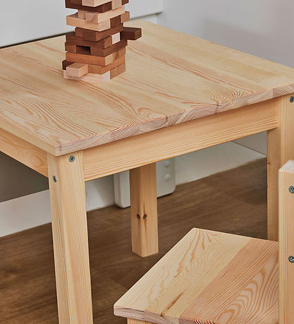 Hoppekids Table w. Storage - Mads - Natural