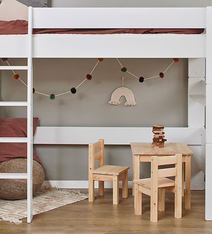Hoppekids Table w. Storage - Mads - Natural