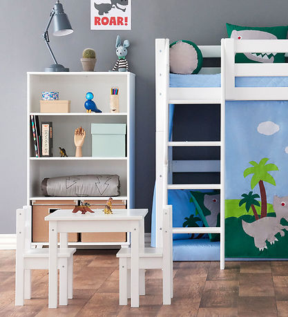 Hoppekids Table w. Storage - Mads - White