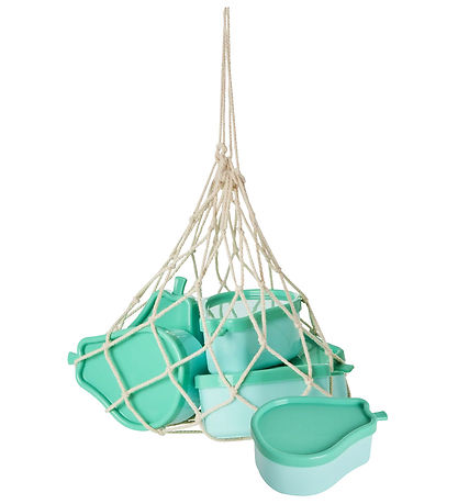 Rice Food container - 6-Pack - Pear shape - 7x5.5 cm - Green