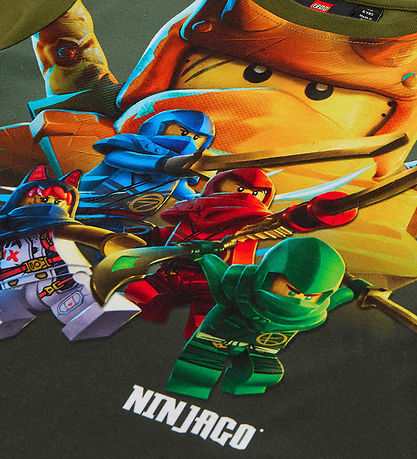 LEGO® Ninjago Bluse - LWTano 619 - Dark Khaki m. Print