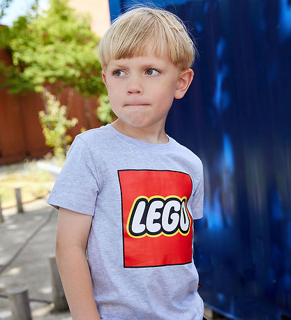 LEGO® Wear T-shirt - LWTano 631 - Grey Melange w. Logo
