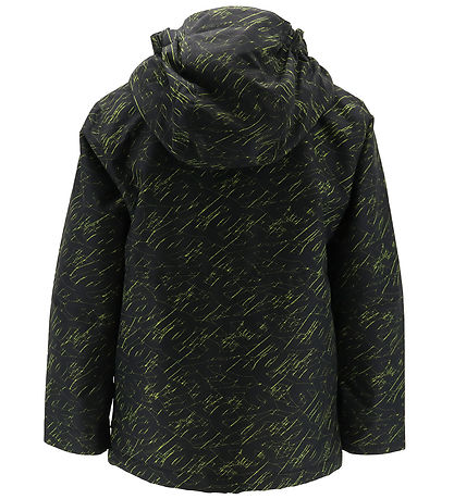 DC Winter Coat - Basic Print - Stacked Black
