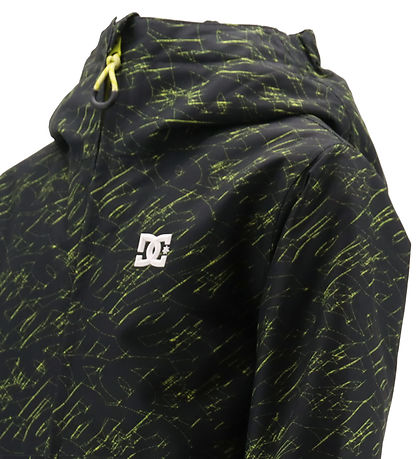 DC Winter Coat - Basic Print - Stacked Black