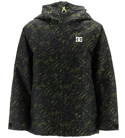 DC Winter Coat - Basic Print - Stacked Black
