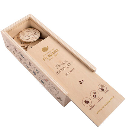 Filibabba Memory Game - Wood - 15 Pair - Anniversary edition