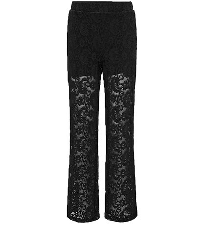 Kids Only Trousers - KogMilly - Black w. Lace