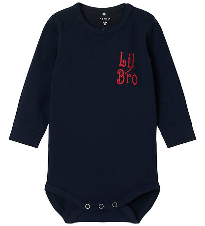 Name It Bodysuit L/æ - NbmLaby - Navy Blazer w. Print