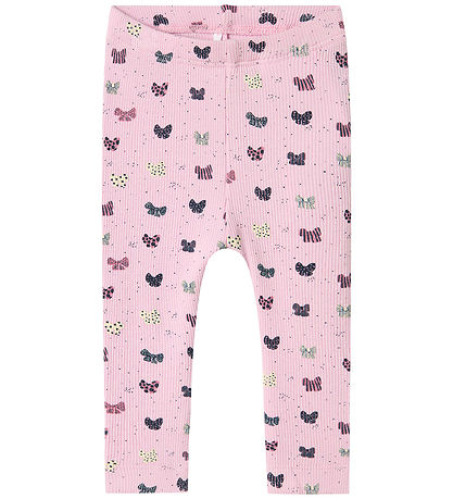 Name It Leggings - Rib - NbfRibow - Corsage M. Bows