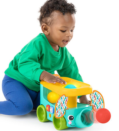 Bright Starts Activity Toy - Pop & Roll Safari Bus