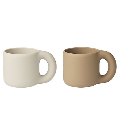 Liewood Becher - 2er-Pack - Silikon - Kylie - Sandy/Hafer