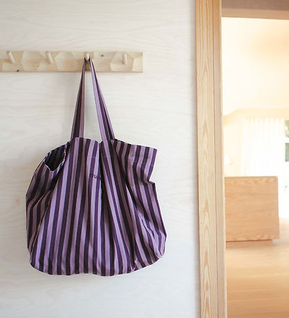 Studio Feder Shopper - Hanna - Canvas - 40x45 cm - Lavender Stri