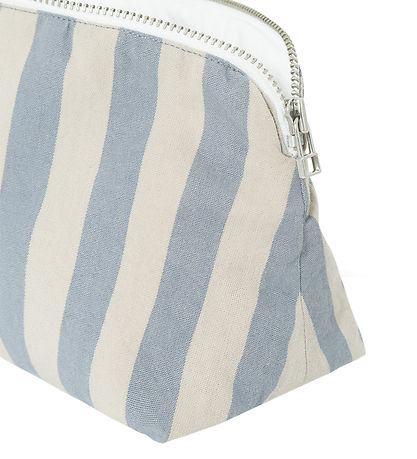 Studio Feder Toiletry Bag - Celia Mini - Cotton - Pale Blue Stri
