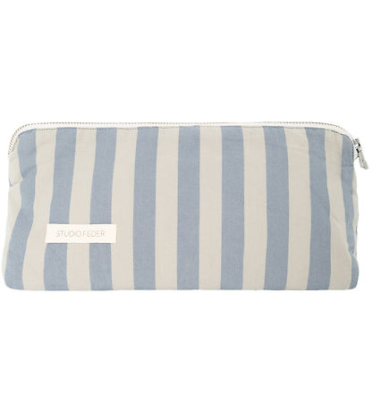 Studio Feder Toiletry Bag - Celia Mini - Cotton - Pale Blue Stri