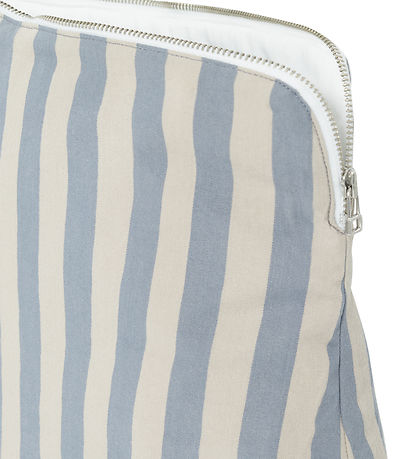 Studio Feder Toiletry Bag - Celia - Cotton - Pale Blue Stripe