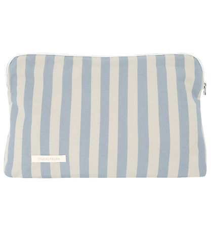 Studio Feder Toiletry Bag - Celia - Cotton - Pale Blue Stripe