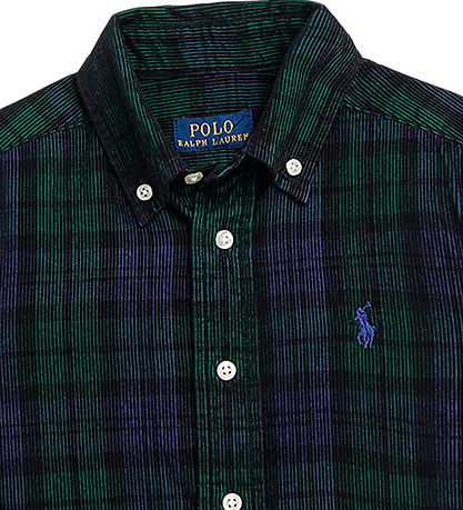 Polo Ralph Lauren Hemd - Cord - Navy/Grün Kariert