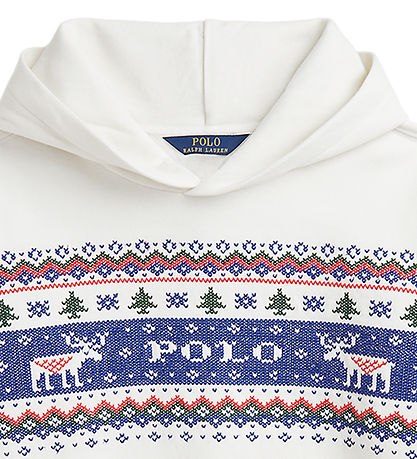 Polo Ralph Lauren Kapuzenpullover - Weiß m. Strickerei