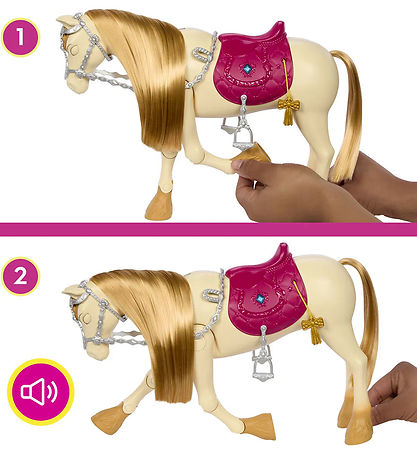 Barbie Pferd m. Sound - 30 cm - Tolles Verfolgungsspiel Horse