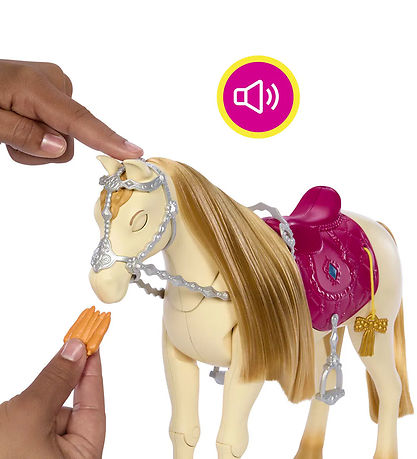 Barbie Pferd m. Sound - 30 cm - Tolles Verfolgungsspiel Horse