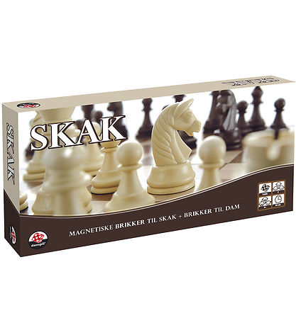 Danspil Board Game - Chess/Checkers - Magnetic Bricks