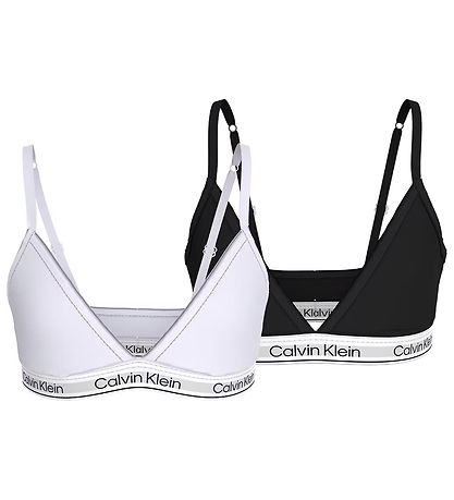 Calvin Klein BH - Triangle - 2er-Pack - Schwarz/Weiß
