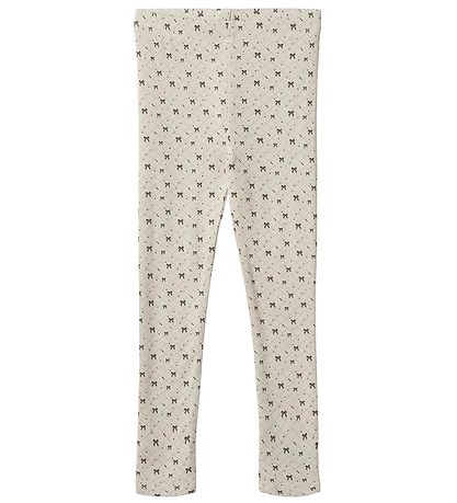 Fliink Leggings - Kelly - Sandshell w. Bows