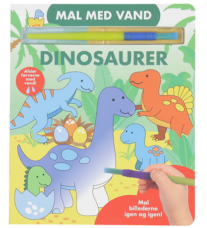 Alvilda Litabók - Mála með vatni - Dínósarar
