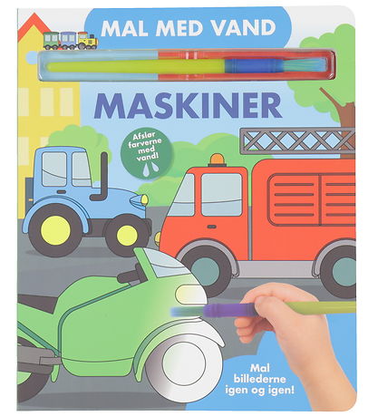 Alvilda Colouring Book - Paint With Water - Machines