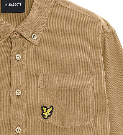 Lyle & Scott Shirt - Corduroy - Needle Cord - Sand Storm