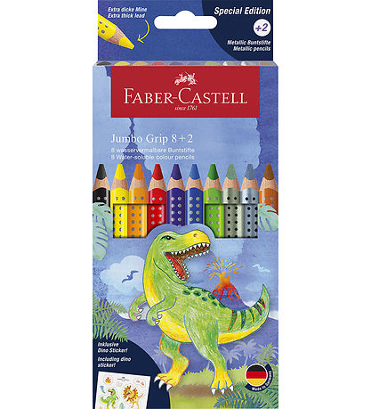 Faber-Castell Trélitir - 10 Stk. - Jumbo Grip Dino