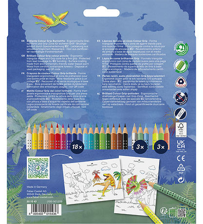Faber-Castell Trélitir - 24 Stk. - Grip Dino